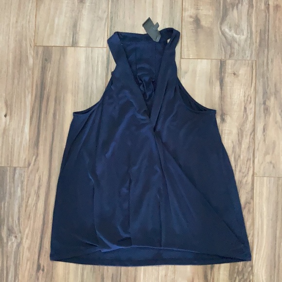 🛍️[DONATED] Anthropologie | Navy Blue Tank Halter Small - Picture 3 of 7